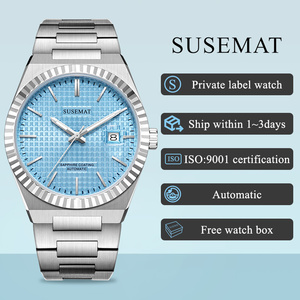 Đồng hồ đeo tay cơ tự động bằng thép không gỉ SUSEMAT New Gifts dành cho nam, chống nước 5 ATM, đa chức năng, có mặt số - Product Image 1