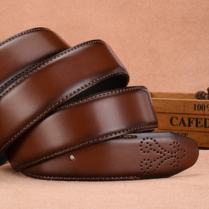 Cinturón de Cuero Genuino para Hombre con Grabado de Moda, Cinturón Casual de Negocios con Hebilla de Aleación, Venta al por Mayor de Fábrica - Product Image 5