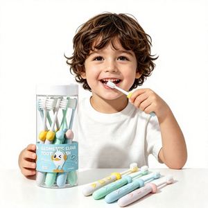 Brosse à dents pour enfants 3-12 ans, en PP, poils souples, qualité supérieure, manuelle, 8 têtes, pour usage domestique, fabricant - Product Image 1