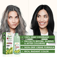Veinira Wholesale Pewarna Rambut Apel Hitam Alami Tanpa Amonia, Sampo Permanen Bebas Amonia, Menutupi Uban untuk Pria dan Wanita