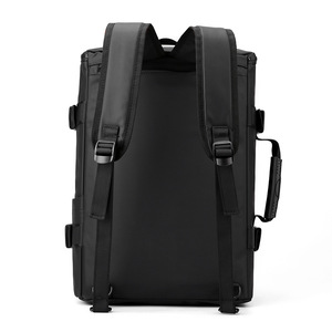 Laptop <b>Backpack</b> <b>Large</b> Capacity Business Travel Bag With Computer Compartment Unisex Black Gray Dark Blue Solid Color Summer 2023 - Product Image 5