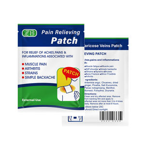 5 unidades/bolsa Parches ZB para el dolor, parches de hierbas chinas para el dolor de articulaciones y piernas, pegatinas para el dolor artrítico/de espalda/cuello - Product Image 1