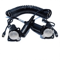 Connecteur 7 broches personnalisé robuste gaine en PVC à plomb enroulé Suzi câble de caméra de recul à fibre optique pour système de caméra de remorque