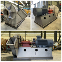 Ventilateur centrifuge à enclinaison inversée en acier inoxydable robuste, résistant à la corrosion et aux environnements à haute température