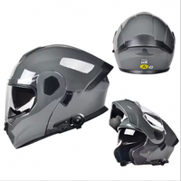 Casques de moto en matériau ABS certifiés DOT, double visière, casque de course AD, casque de sécurité pour le cyclisme, prix d'usine en gros