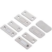 Ventouse de porte personnalisée durable en acier laminé à froid, design fin pour portes d'armoires/tiroirs