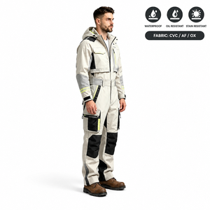 Overol de Trabajo para la Industria Petrolera y Química, con Capucha, Uniforme de Protección Industrial, Múltiples Bolsillos, Rodillas Reforzadas - Product Image 2