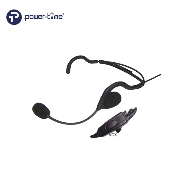 Power Time Single Side Tactical Headset VOX Control Earphone With IP67 Waterproof PTT for Two Way Radios