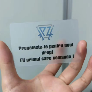Tarjetas de visita personalizadas transparentes PVC plástico - Product Image 1