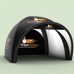 Надувная моторная Спортивная палатка с индивидуальным дизайном, легкая настройка, 6 мх6 м, мероприятие, надувная палатка для ралли