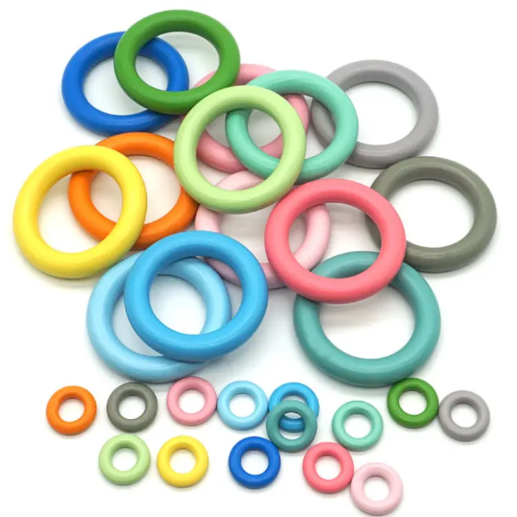 Anéis de madeira sem acabamento, atacado colorido círculo de madeira para diy e acessórios de artesanato