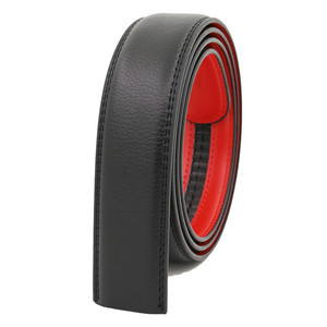 <span class=keywords><strong>Ceinture</strong></span> en <span class=keywords><strong>cuir</strong></span> véritable noire et <span class=keywords><strong>rouge</strong></span> pour homme avec boucle automatique, sans boucles, <span class=keywords><strong>ceinture</strong></span> à cliquet, usine YiWu LQbelt - Product Image 1