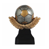Trophée de football Weivista Champion, sculpture de ballon en résine, artisanat décoratif, récompense sportive d'équipe