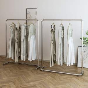 Porte-manteau pour femmes célébré par Internet support de suspension <span class=keywords><strong>en</strong></span> acier inoxydable présentoir de magasin étagère à vêtements spéciale <span class=keywords><strong>en</strong></span> métal durable - Product Image 2