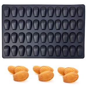 Moule à pâtisserie en silicone, moules à muffins en forme de coquille, d'hémisphère et de cœur |   Plateau de cuisson DIY antiadhésif et réutilisable en silicone de qualité alimentaire - Product Image 5
