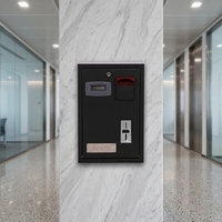 Accepteur de billets tenture murale machine à changer les pièces pour lieu public