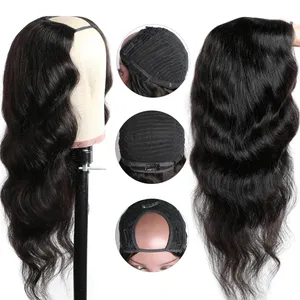 High Quality U Part Wig No Tangle No Shedding No Chemical Process Human Hair Supplier Straight Hair Brazilian Hair 150% 1 Piece