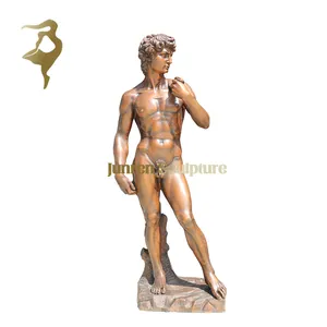 Custom brass statue life size bronze nude man and woman casting statue man figure sculpture