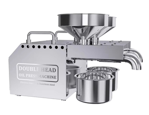 Presse à huile polyvalente et efficace à double tête avec un prix bon marché et un approvisionnement direct en usine pour la maison pour extraire des huiles nutritives - Product Image 2