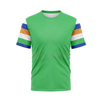 2026 Grosir Kaos Olahraga Pria Dewasa Custom Heat-Transfer Seragam Rugby Bernapas Bermotif Lengan Pendek 100% Musim Panas