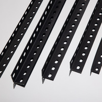 Étagère combinée de stockage pour supermarché, plaque triangulaire universelle en acier à angle noir, fabrication de tôle durable et polyvalente