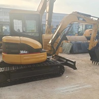 Mini-excavatrice CAT 304 d'occasion, bon état, excavatrice sur chenilles Caterpillar 304 d'origine