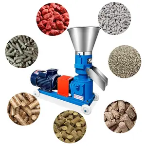 Mini Cattle Shrimp Poultry Chicken Feed Small Pellet Animal Feed Pellet Machine Flat Die Mill Pelletizer Manufacturing for Feeds