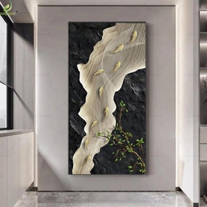 Cuadro de Porcelana con Nueve Peces, Estilo Moderno y Lujoso, Decoración de Pared para Sala de Estar - Product Image 3