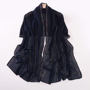 नवीनतम फैशन स्फटिक शिफॉन घूंघट हिजाब महिला मलेशिया टुडुंग बावल अरब घूंघट हेडस्कार्फ़ मुस्लिम पगड़ी हिजाब शॉल - Product Image 6