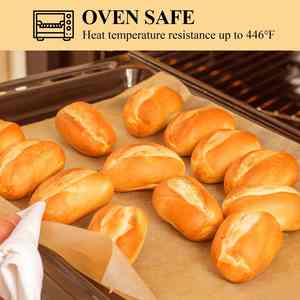 Papel de Hornear Antiadherente e Impermeable al por Mayor, Papel de Cocina de Silicona Marrón Personalizado para Hornear Pizza, Pan y Otros Productos - Product Image 4