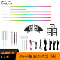 Lampu Ambient Cardoo untuk Mercedes Benz CLS W218 2012-2017 Aksesoris Upgrade Interior Mobil dengan Lampu Tweeter Hourglass