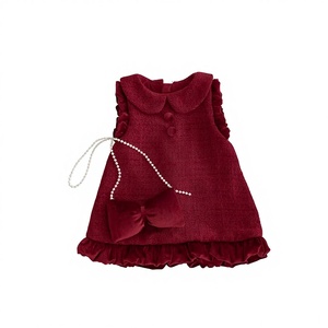 Vestido Rojo de Invierno <span class=keywords><strong>para</strong></span> Niñas de 7-8 Años, Ecológico, Personalizable, Grueso, <span class=keywords><strong>para</strong></span> <span class=keywords><strong>Adolescentes</strong></span>, Marca Hongbo OEM - Product Image 3