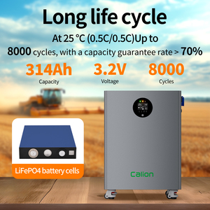 Batería LiFePO4 de 51.2V 314Ah 32KWh, Sistema de Almacenamiento de Energía Doméstico Híbrido Apilable Todo en Uno, Inversor Solar de 12KW, Comunicación CAN - Product Image 2