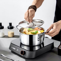 Ensemble de 7 ustensiles de cuisson antiadhésifs en aluminium pour camping, casseroles et marmites, prix usine, vente en gros, modèle 2026