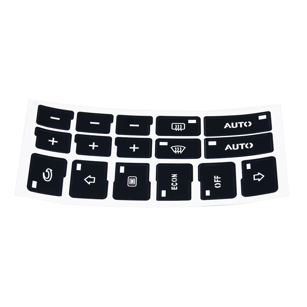 Radio Button Repair Decals For 2004-2007 Pontiac G6 - Fix Worn-Out Button Labels