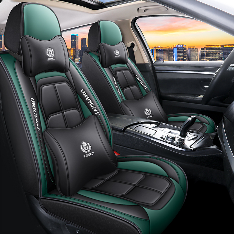 ORANGLES Sports Style Car Cover Four Seasons Wear Resistant Leather Universal 5 Seats Bahrain - detailed closeup view - illustrating benefits - Image 3 of 6 | created for all | Shop Sports Style Car Cover Four Seasons Wear Resistant Leather Universal 5 Seats Bahrain North Carolina | Free Shipping ORANGLES