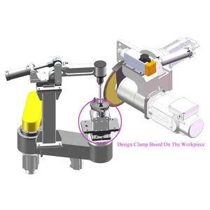 Pièces de fonderie en fer Machine d'ébavurage et de meulage CNC pour accessoires de quincaillerie de moyeu de roue Automobile de jante de moto