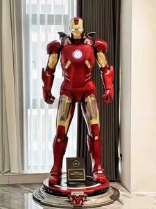 売れ筋カスタムマーベルアクションフィギュア彫刻樹脂グラスファイバーアイアンマン等身大マンアイアンスタチュー - Product Image 5