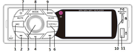 Lecteur multimédia HD pour divertissement en véhicule, amplificateur 4 canaux 1080P, radio FM AM DAB Plus, commande au volant CAN pour autocar