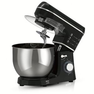 Robot pâtissier 3-en-1 1400W avec bol en acier inoxydable 8L, 6 vitesses, contrôle pulsé, protection anti-éclaboussures, efficacité énergétique A+ - Product Image 1