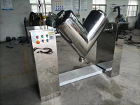 Agitateur en V pour le mélange de poudres chimiques et alimentaires, capacité de revêtement automatique en acier inoxydable, capacité de 200 L, puissance de 1,1 kW, haute performance