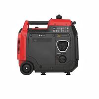 Générateur à essence silencieux à fréquence variable 3,6 kW, certification CE, démarrage manuel unidirectionnel, pour situations d'urgence en extérieur