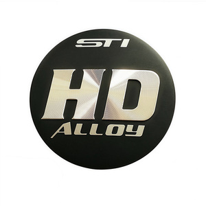 Etichette Metalliche Personalizzate Rotonde con Taglio CNC, Motivo CD, Anodizzazione, Logo 3D in Rilievo, Targhette Decorative per Cuffie, Etichette di Marca - Product Image 1