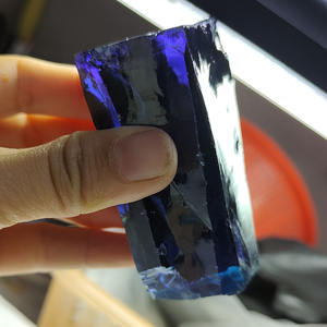 แซฟไฟร์บลู ซินเธติกคิวบิกเซอร์โคเนีย แบบหยาบ ไม่เจียระไน วัตถุดิบพลอย CZ สำหรับทำอัญมณีแบบเม็ดเดี่ยว - Product Image 3