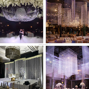 NIKA Wedding fornisce acrilico testa arco sfondo <span class=keywords><strong>finestra</strong></span> ciondolo matrimonio Hotel banchetto <span class=keywords><strong>sala</strong></span> tenda Layout soffitto - Product Image 5