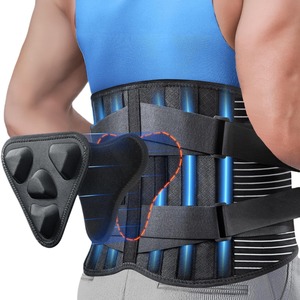 Ceinture Lombaire de Soutien Unisexe avec 6 Baleines, Ceinture de Sécurité Respirante pour le Travail, <span class=keywords><strong>Support</strong></span> Lombaire Antidérapant - Product Image 1