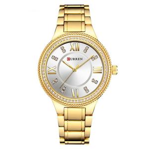 Montre à quartz pour femmes la plus populaire, luxe, mode, étanche, bracelet en acier inoxydable, cadran en verre - Product Image 3