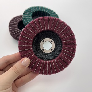 CHGV Vlies-Lamellenschleifscheibe Premium Nylonfaser-Lamellenschleifscheibe Aluminiumoxid-Polierscheibe für Edelstahlschleifen - Product Image 5