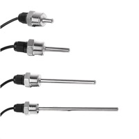 Sensor de Temperatura PT100 PT1000 de 2 Hilos con Rosca M8, Sensor RTD con Cable de Silicona