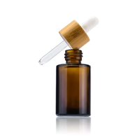 Botol Tetes Kaca Amber Bambu Alami Grosir 30ml Botol Tetes Serum Minyak Esensial